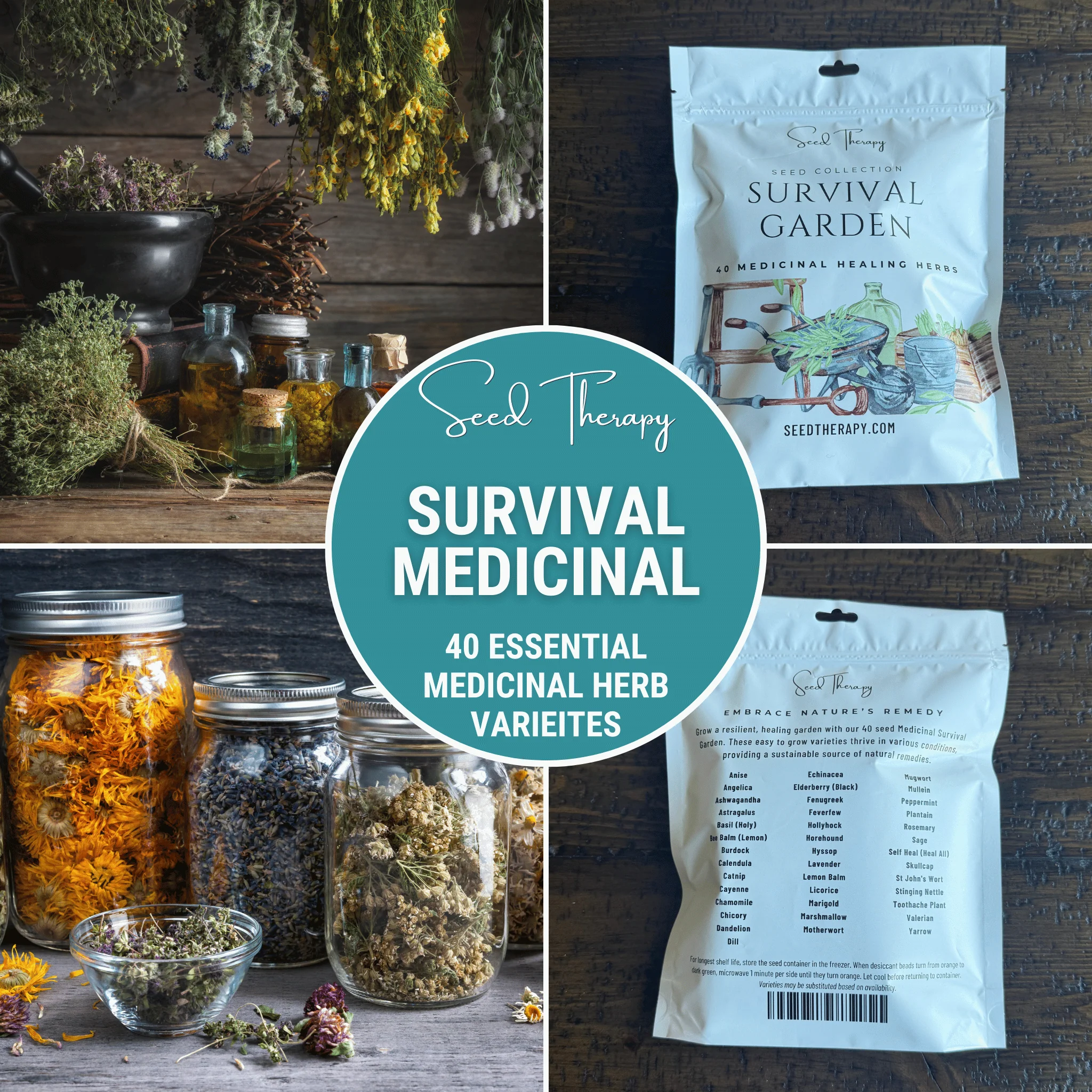 Survival Garden Combo – 40 Vegetable & 40 Medicinal Herb Varieties - Image 2