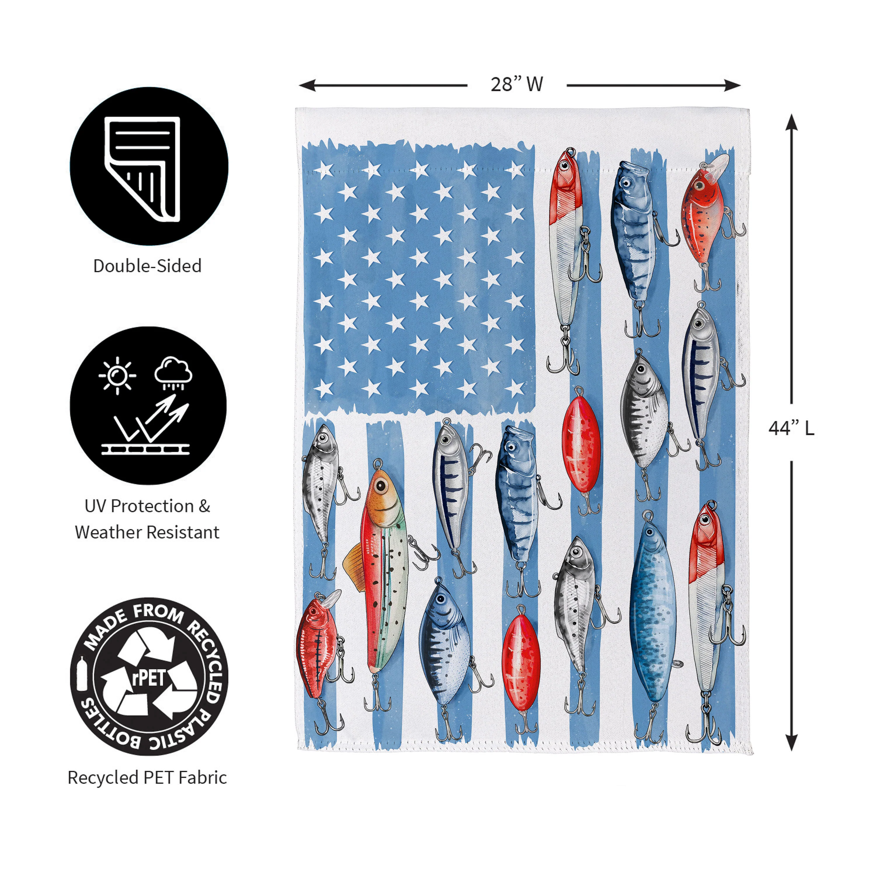 Fishing Life Suede House Flag - Image 5