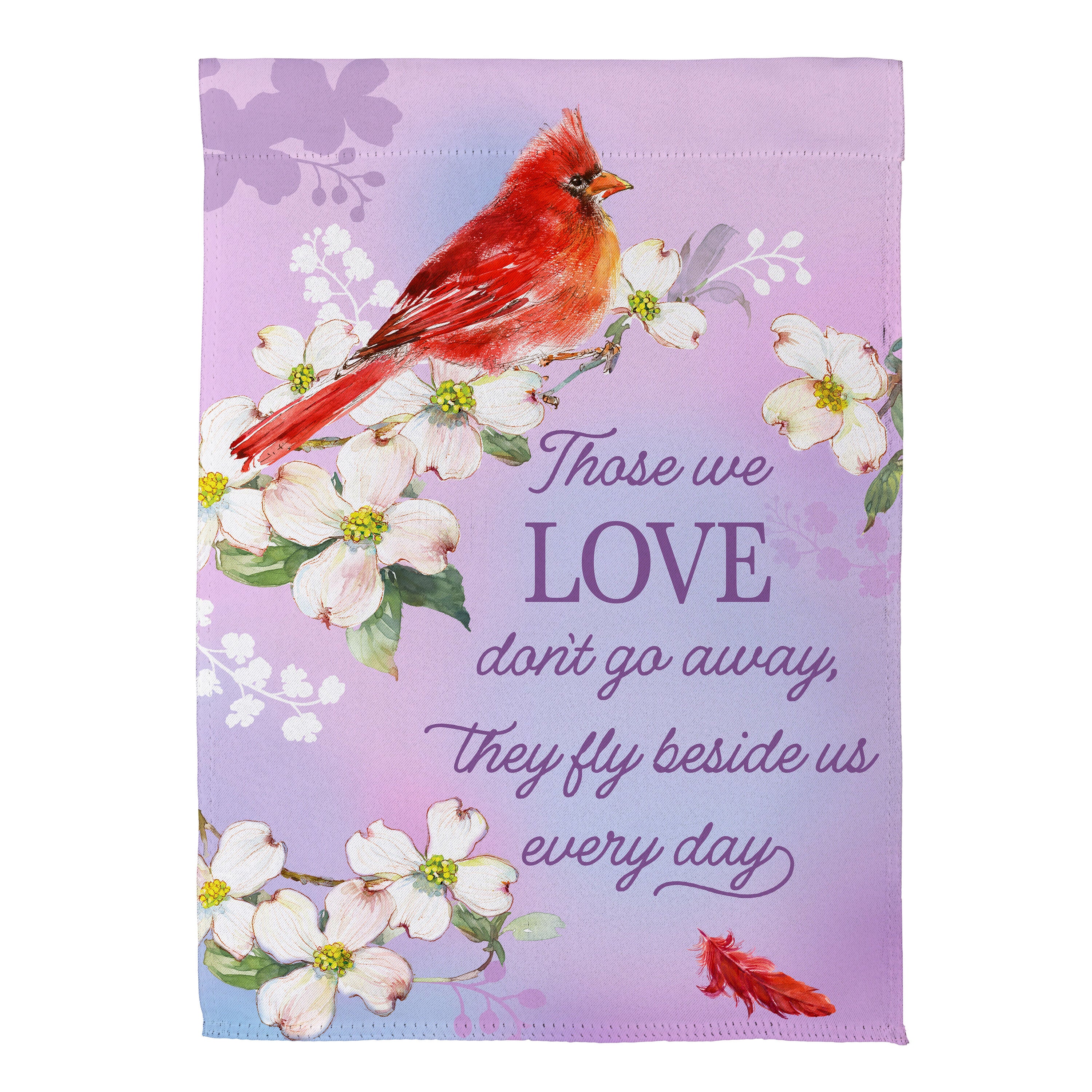 Memorial Cardinal Suede Garden Flag - Image 2
