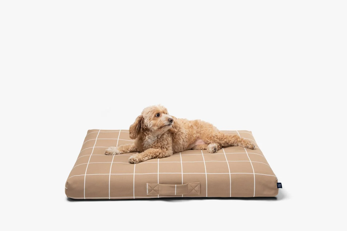 Tan Grid | Dog Bed or Bed Cover - Image 3