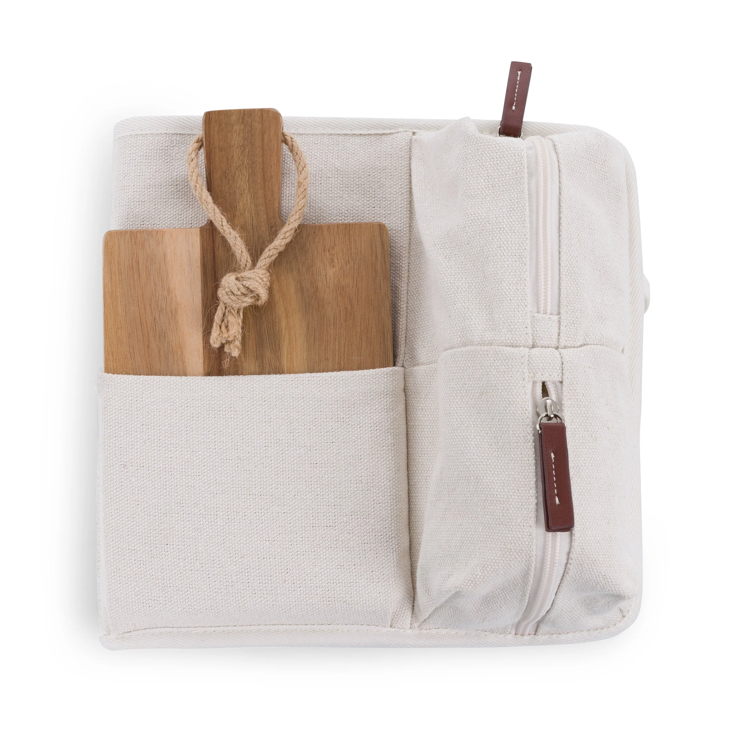 Terrabella Earth Friendly Handwoven Picnic Basket Set for 2 - Image 17