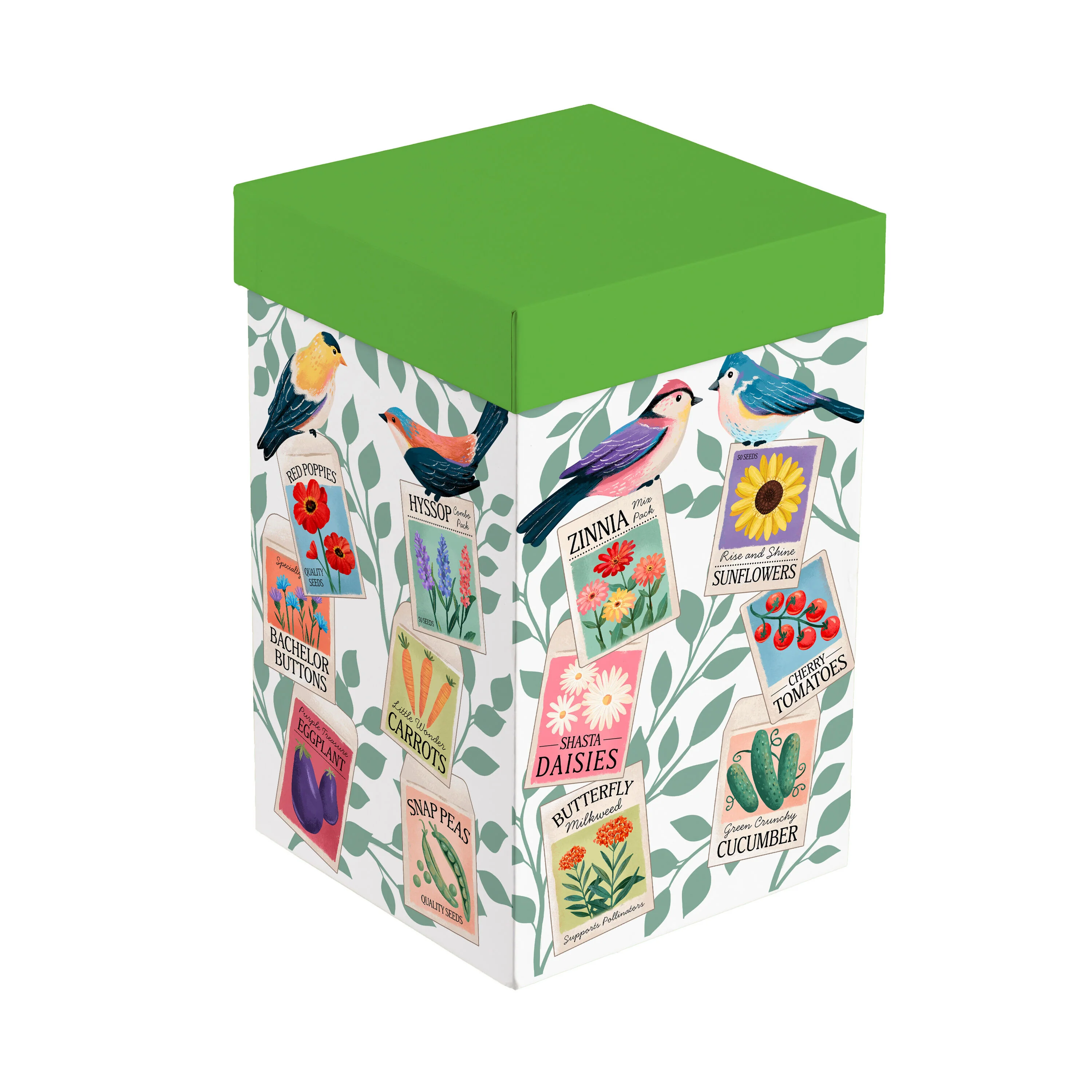 Cottage Garden Travel Cup Ceramic Perfect Cup, Colorful Birds, 17oz, Gift Box - Image 3