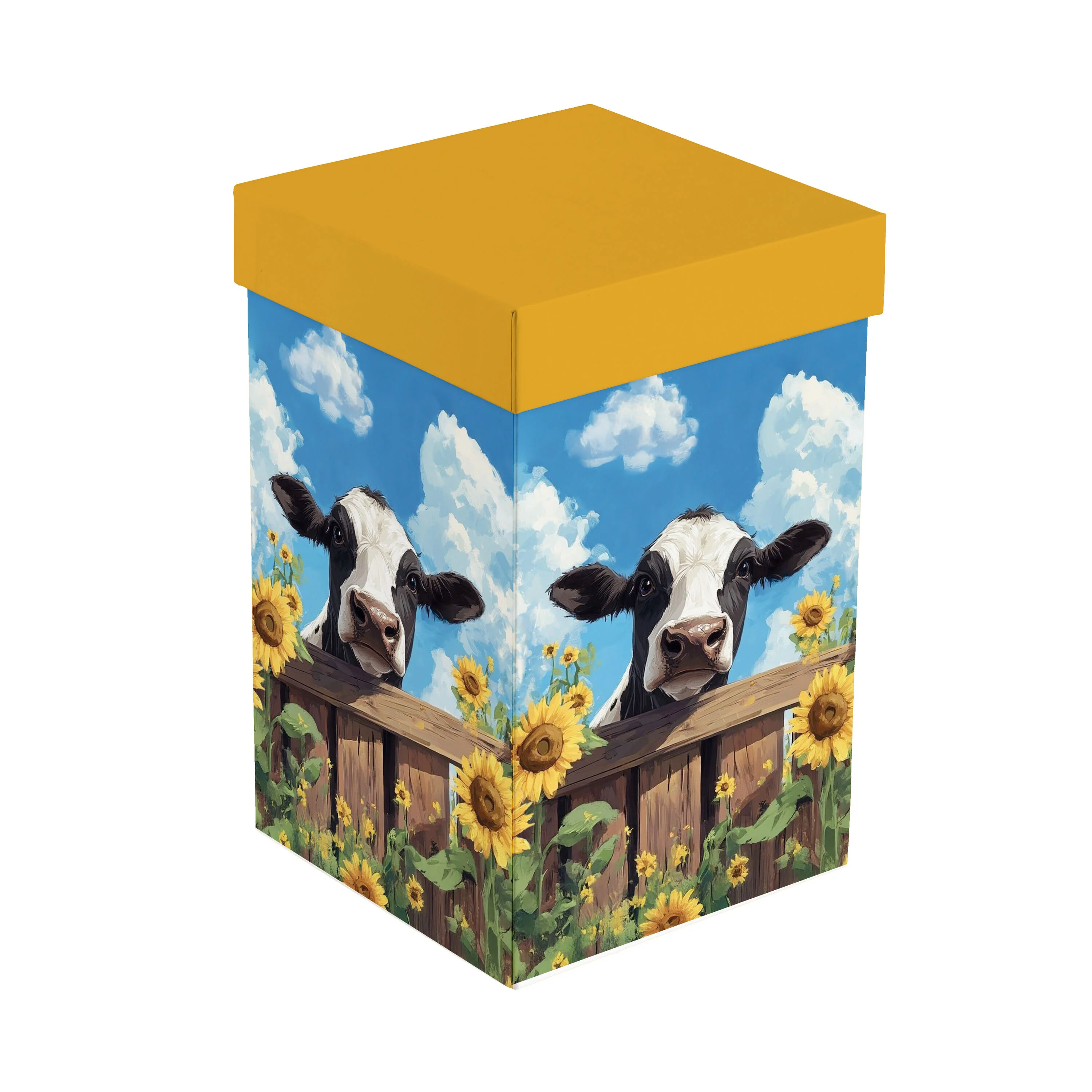 Hillside Pasture Travel Cup Ceramic Perfect Cup, Cow Behind Fence, 17oz, Gift Box - Image 4