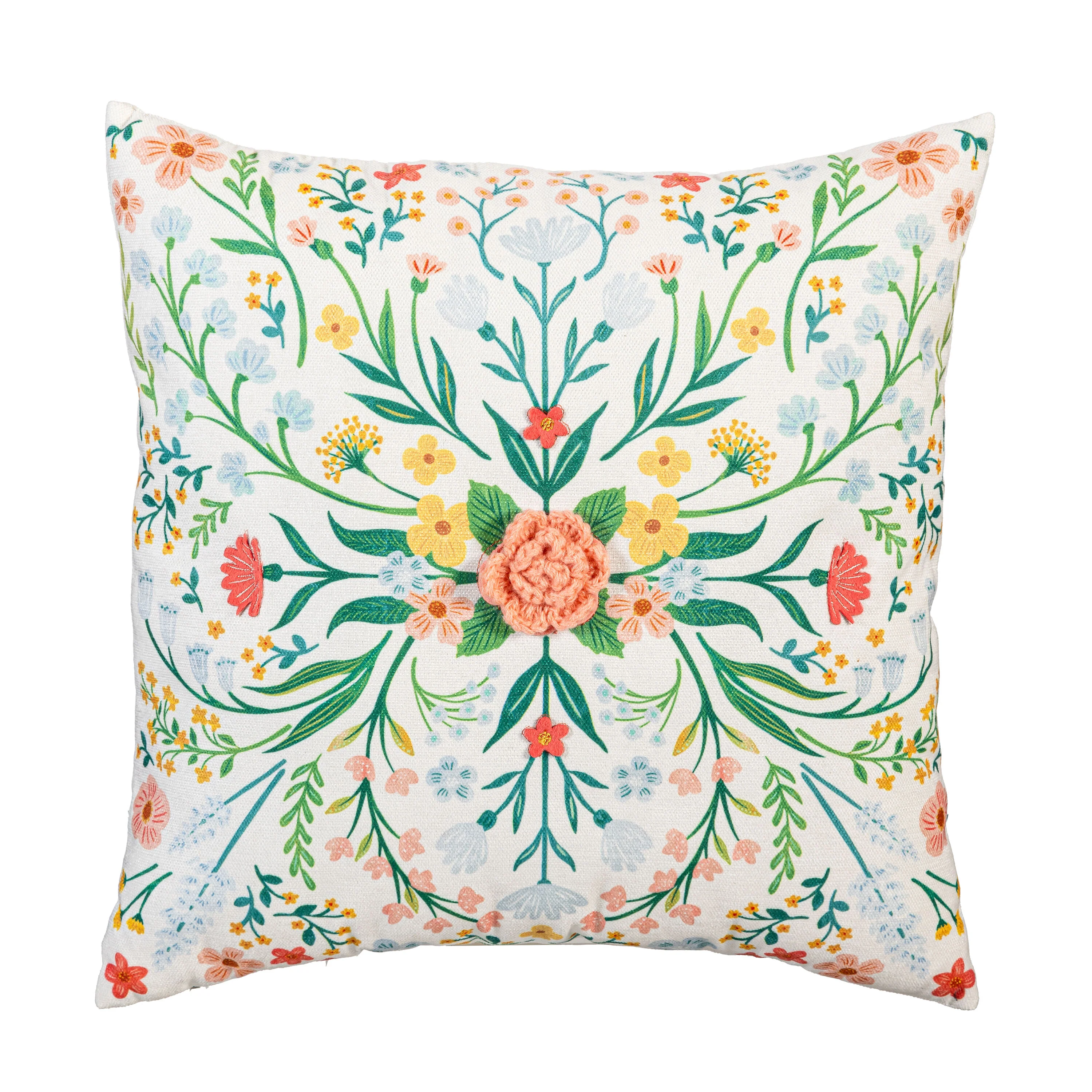 What She Shed Throw Pillow Square Floral, 16" - Image 2