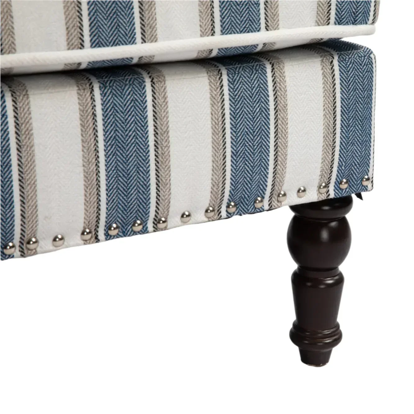 Ocean Stripe Upholstered Accent Chair - Image 7