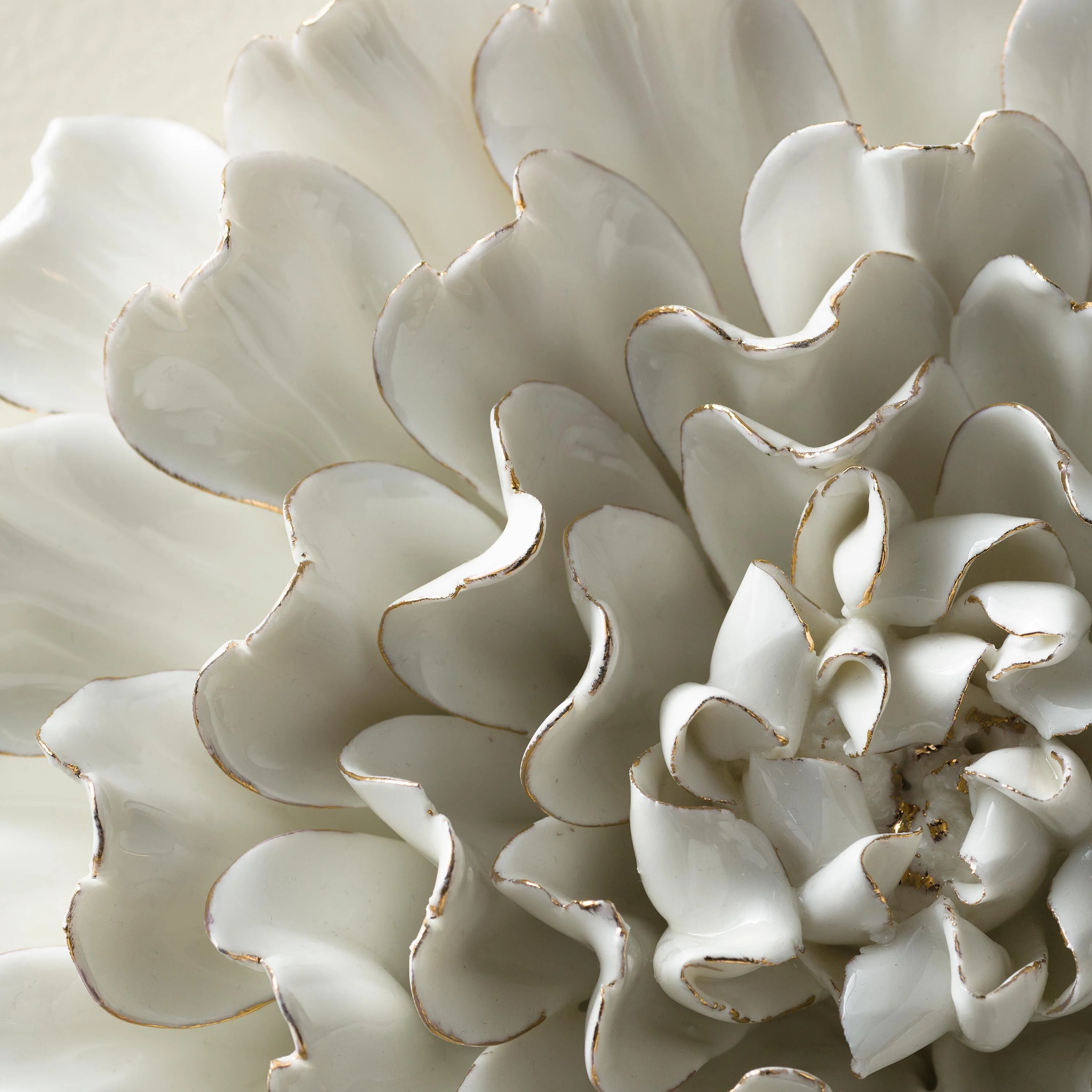 8" Ceramic Flower Wall Decor - Image 4
