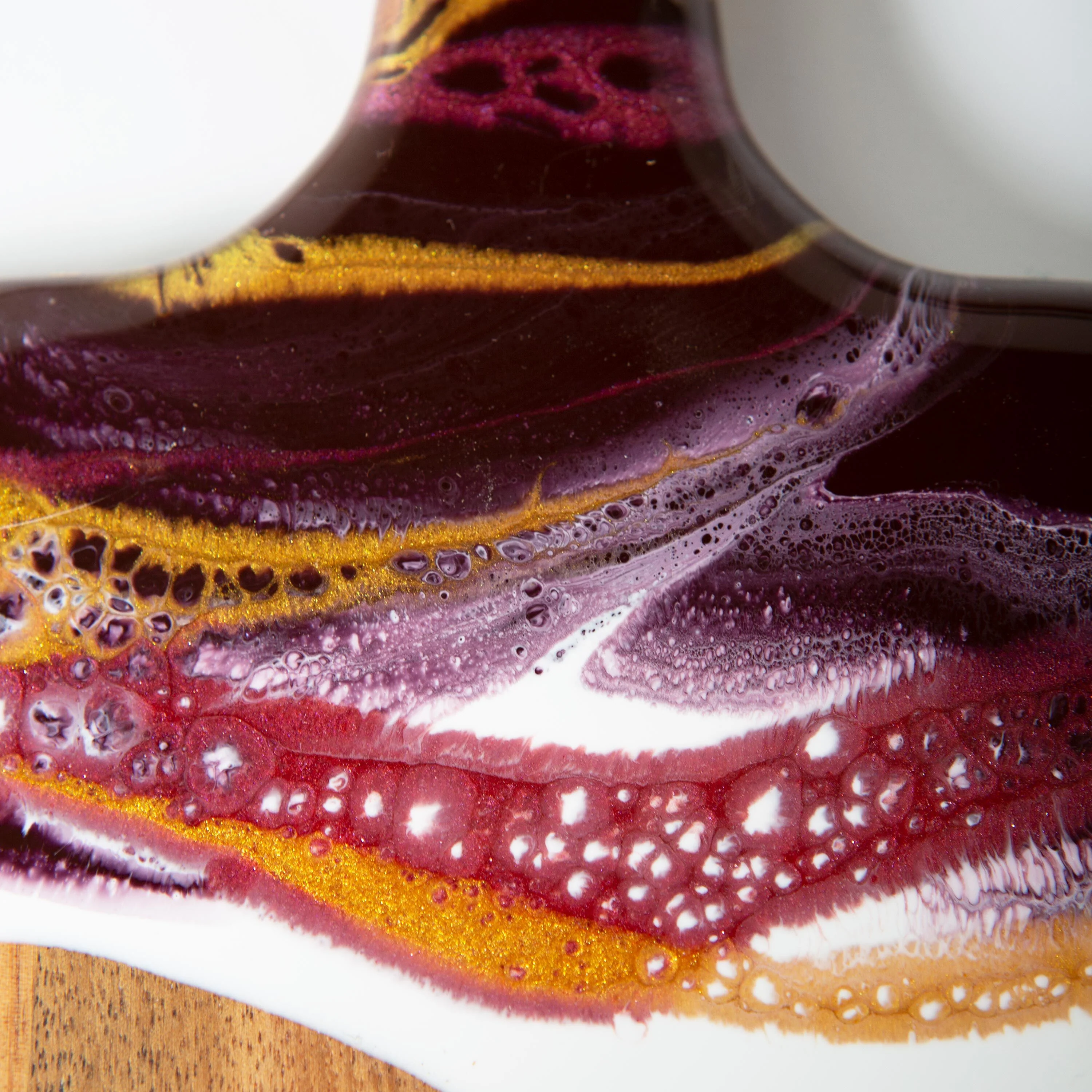 Eco-Resin Accented Baguette Board Charcuterie Tray - Image 3
