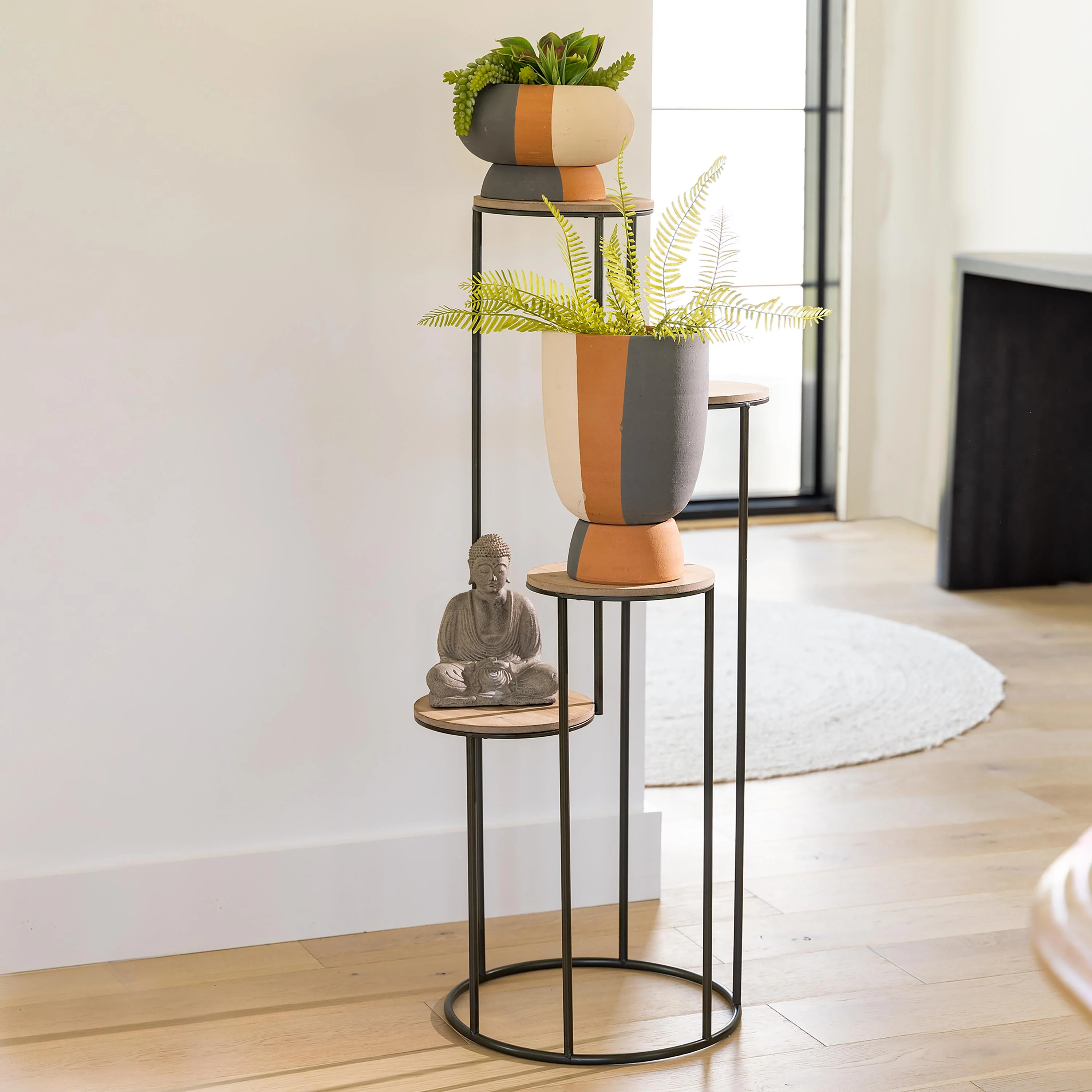 Low Striped Planter - Image 5