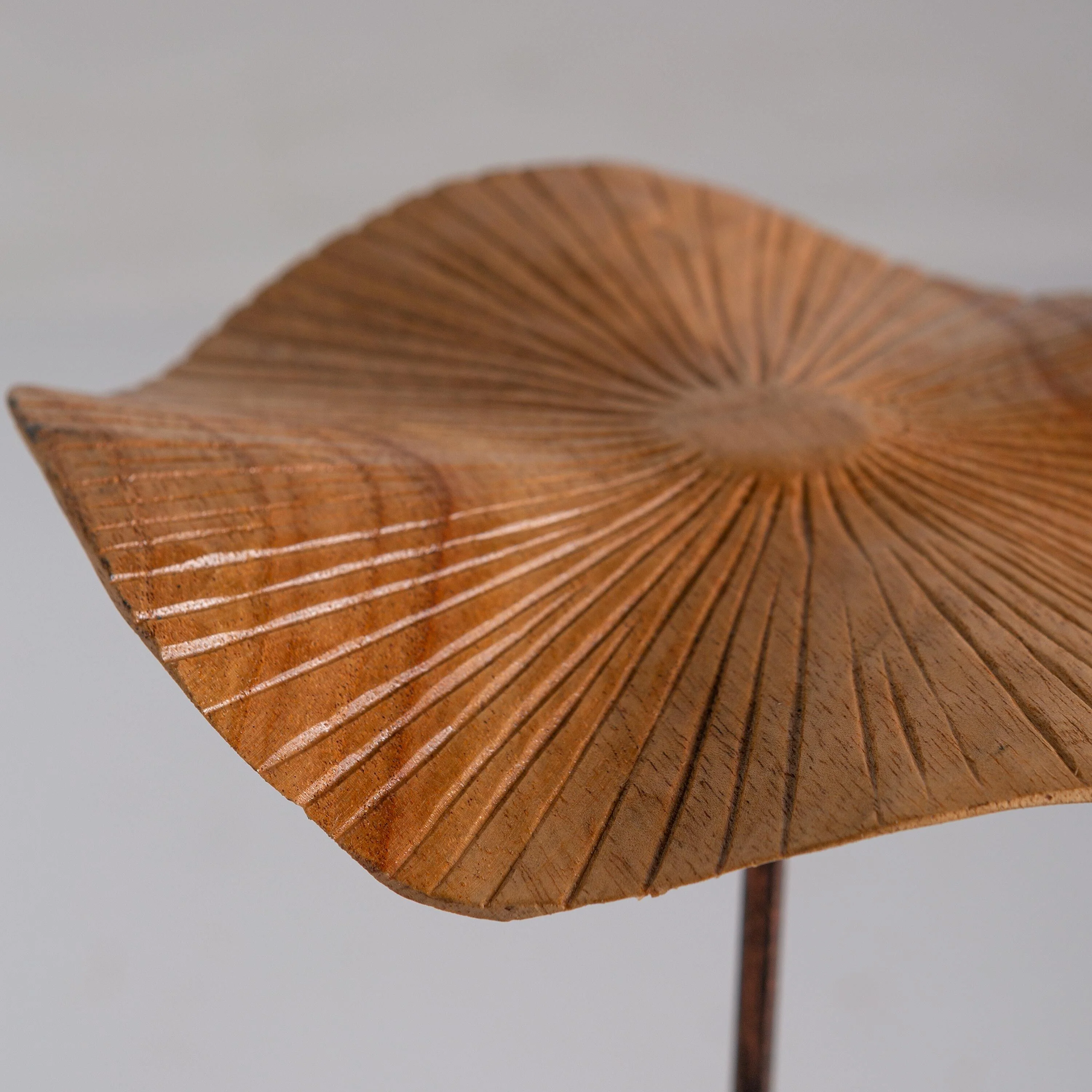 VivaStyle Garden Stake, Hand-Carved Wood Mushroom Garden Stake, Set of 3 - Image 5