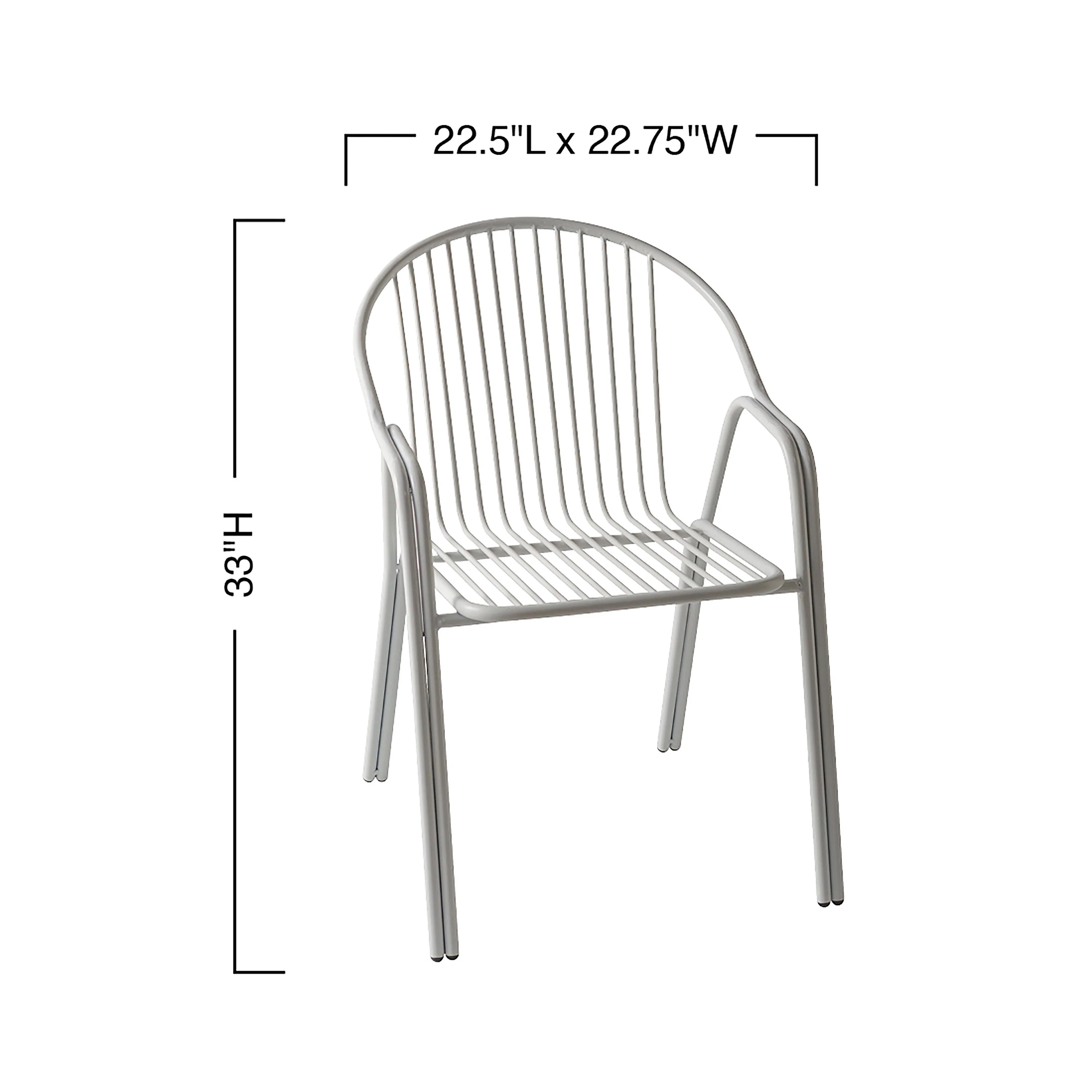 Outdoor Bistro Chair, Set of 2 - Image 3