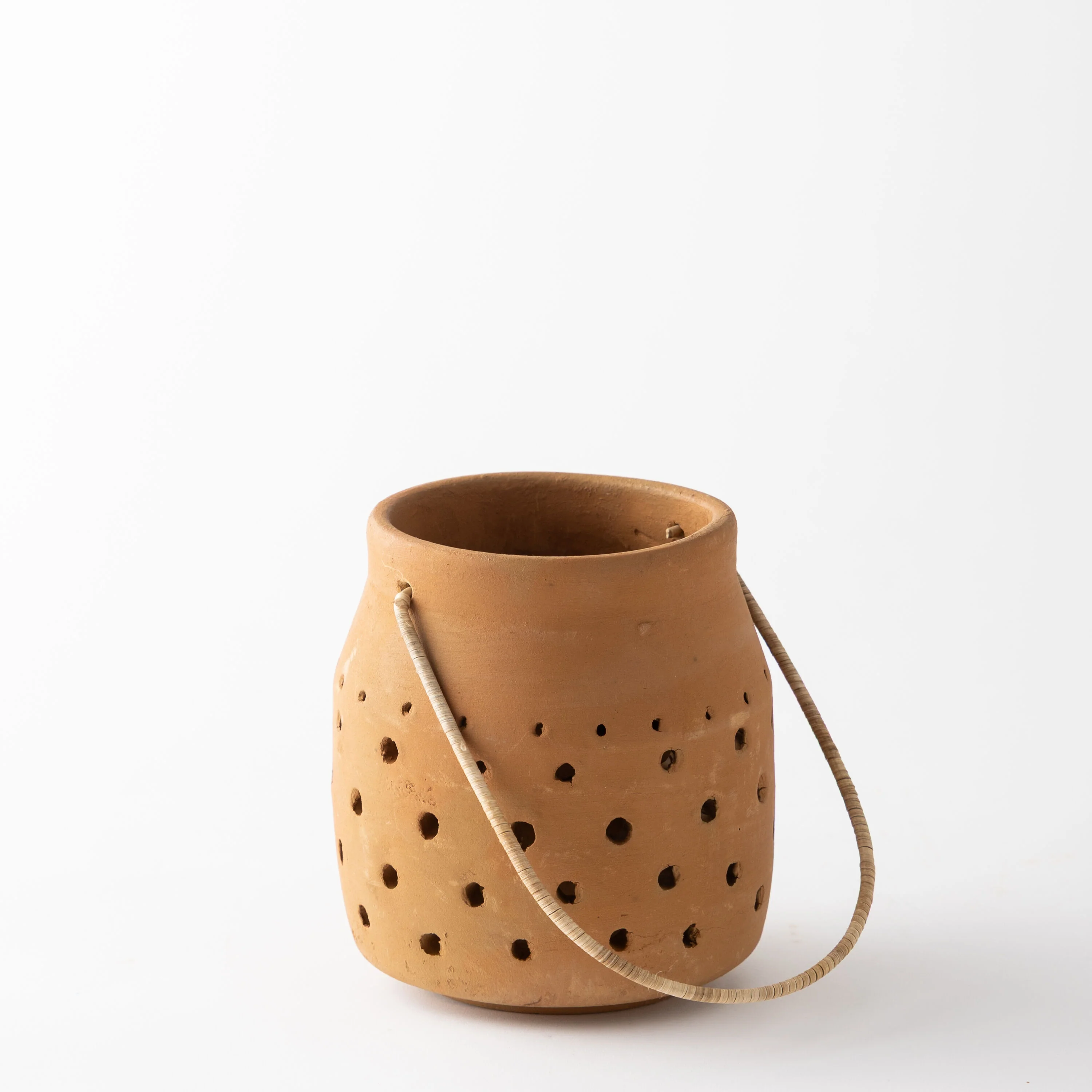 Cut-Out Dots Clay Lantern - Image 4