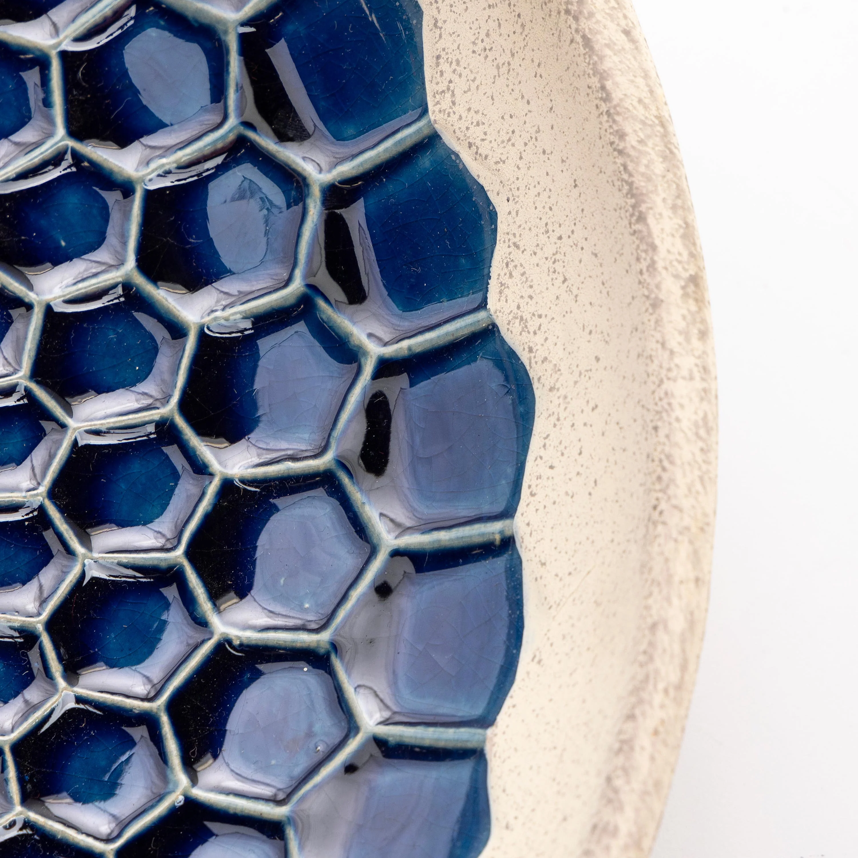 Blue Tile Ceramic Birdbath - Image 6
