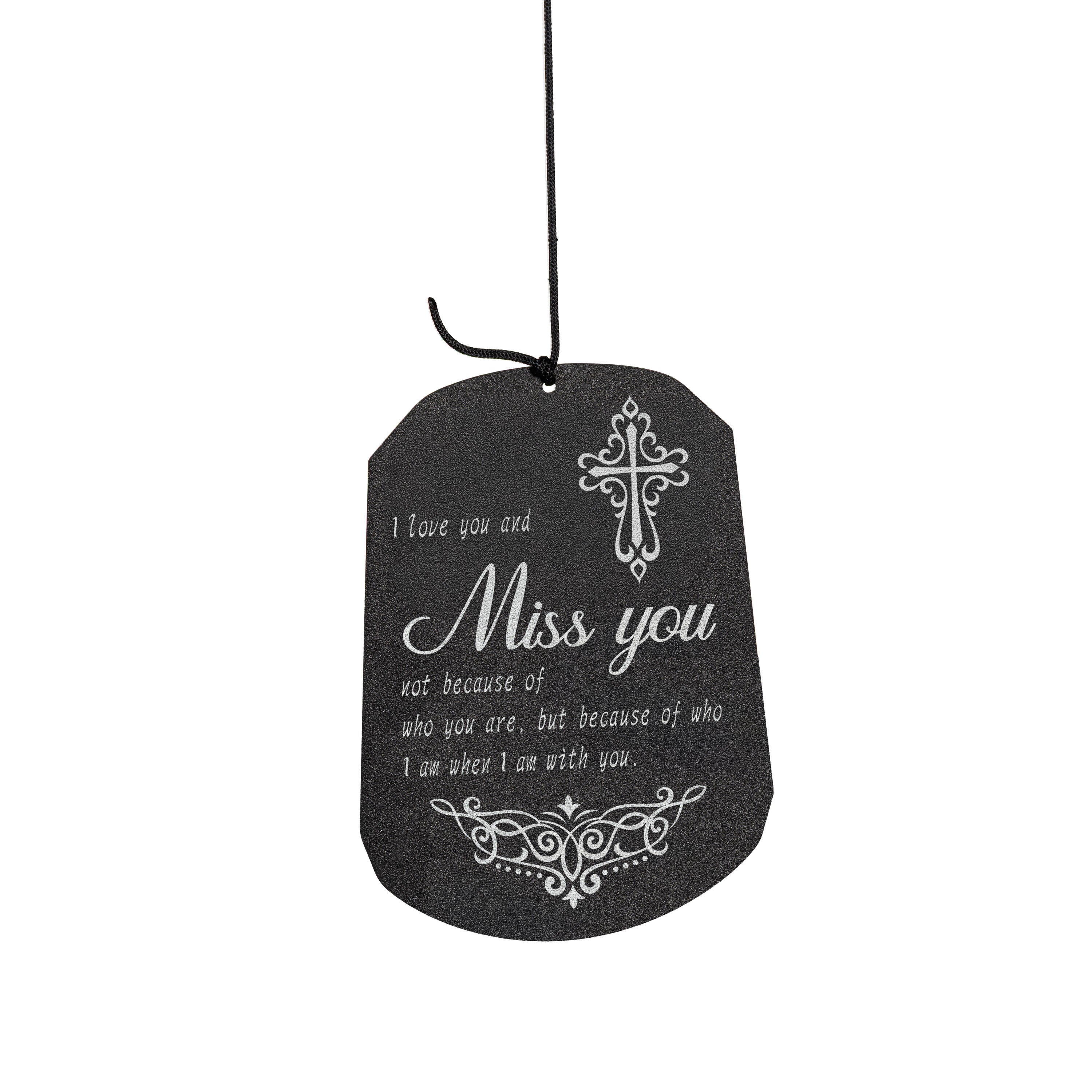 Avria Hand-Tuned Wind Chime, Metal, "Miss You", 42" - Image 3