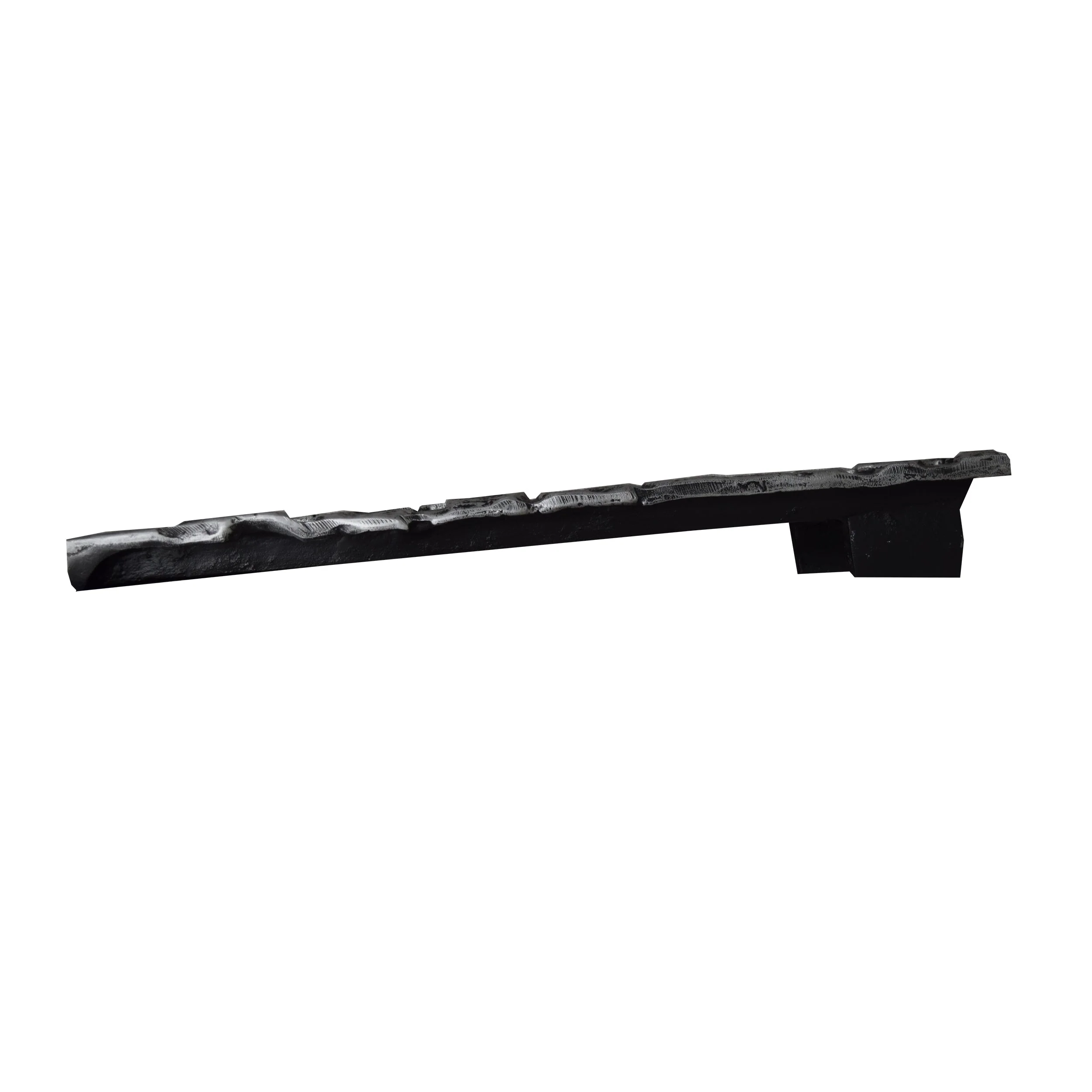 White Stone Rock 24-in Cast Aluminum Downspout Gutter Splash Block - Image 4