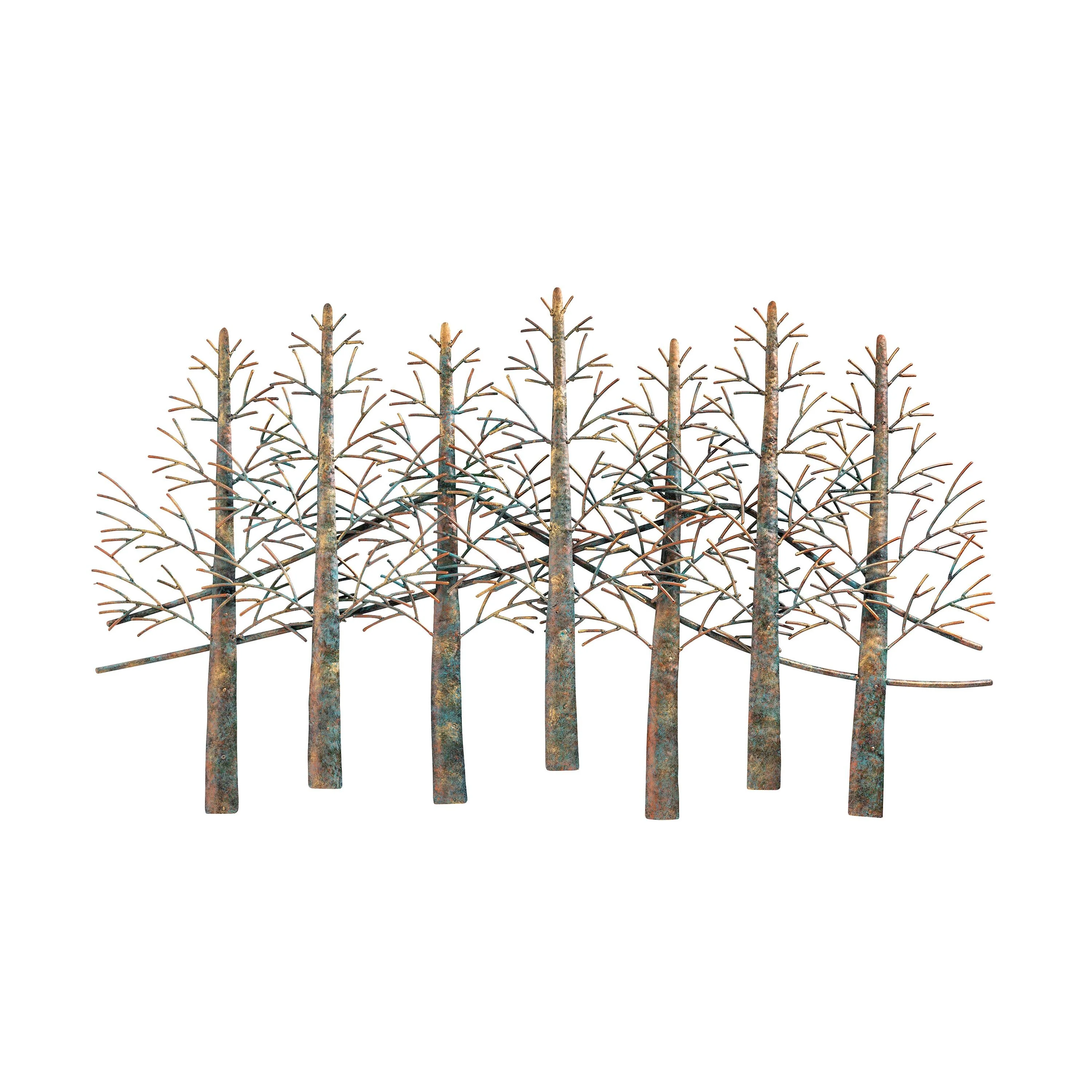 Trees and Mountains Handmade Metal Indoor or Outdoor Wall Art - Image 4