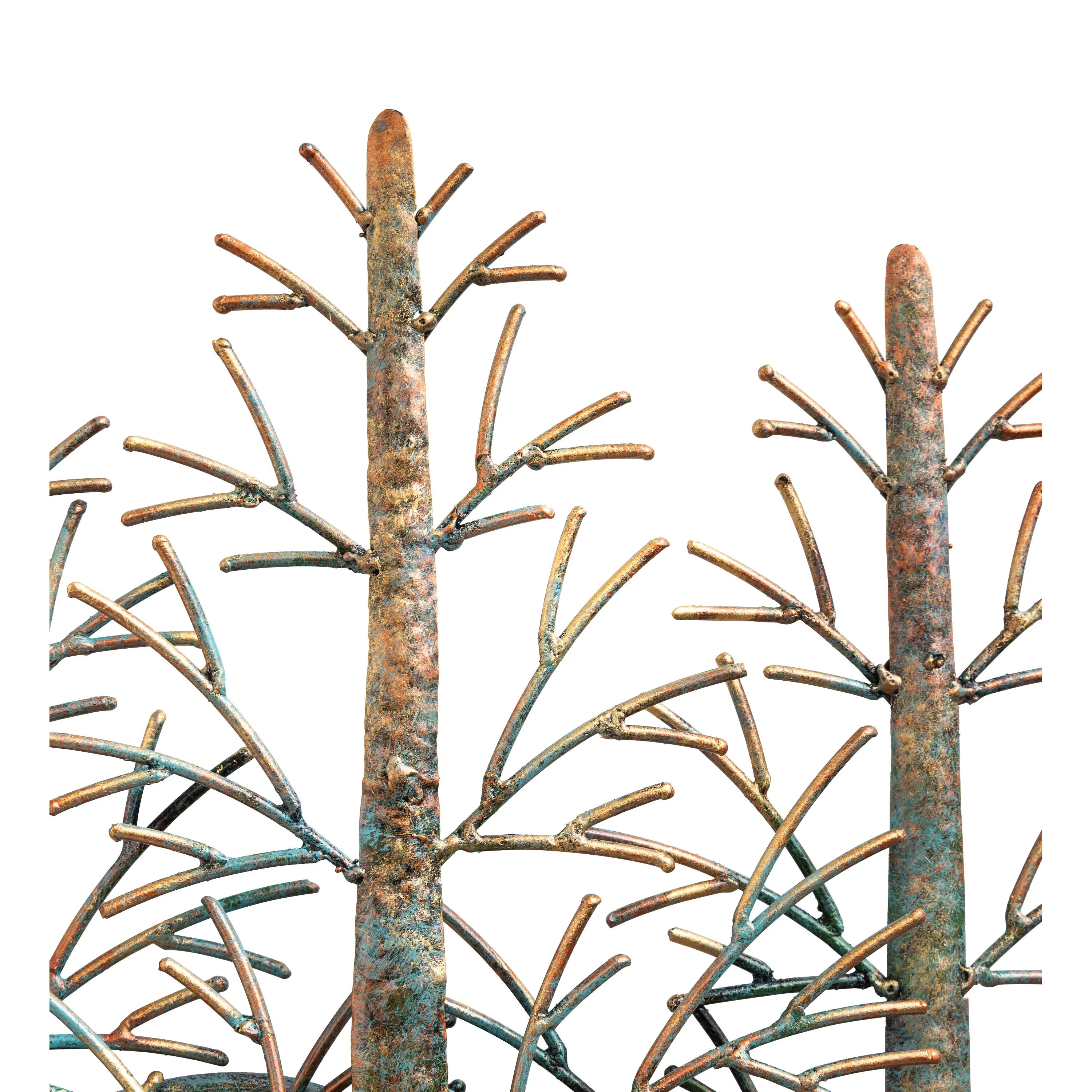 Trees and Mountains Handmade Metal Indoor or Outdoor Wall Art - Image 7