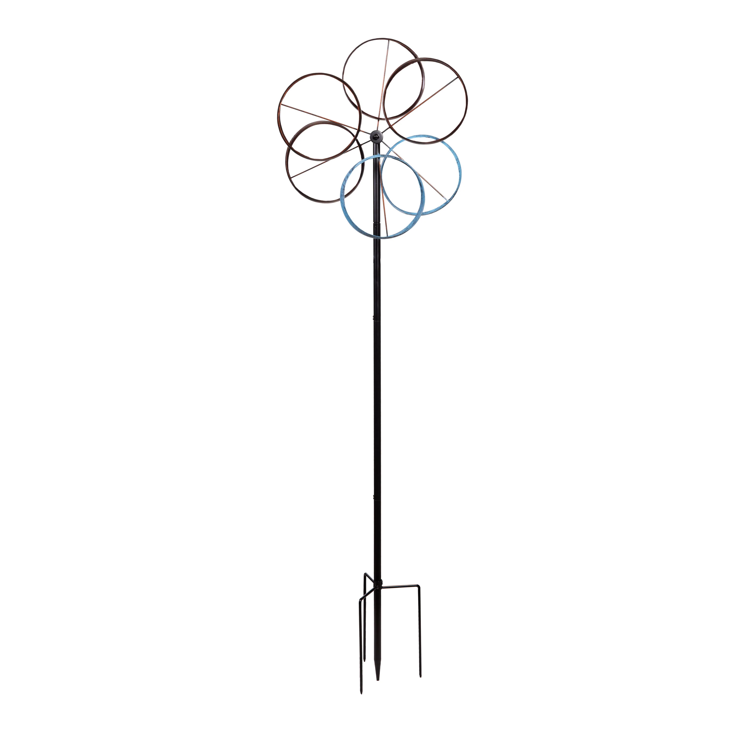 Metal Roundabout Breeze Wind Spinner 72"H - Image 4