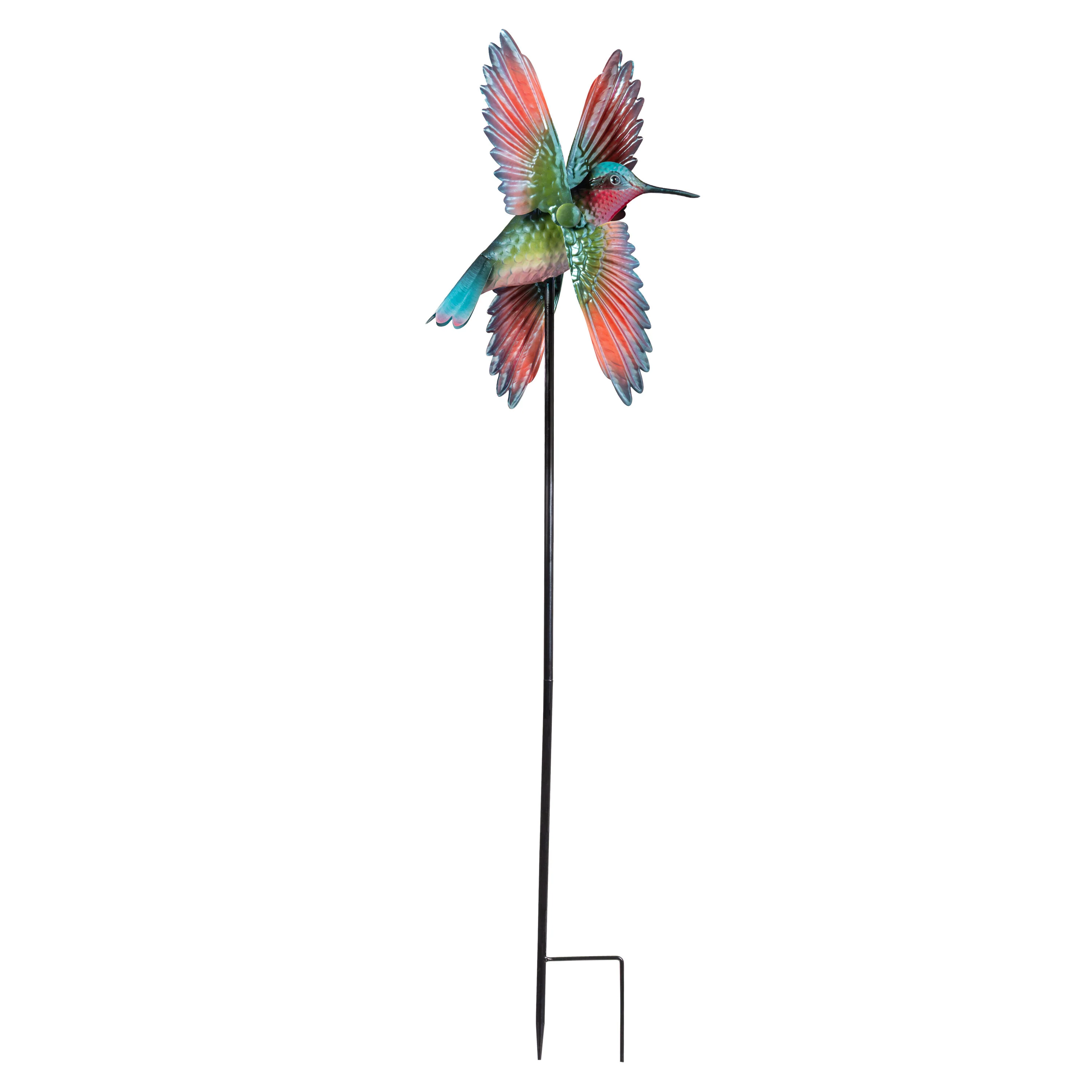 Metal Hummingbird Spinner Stake - Image 4