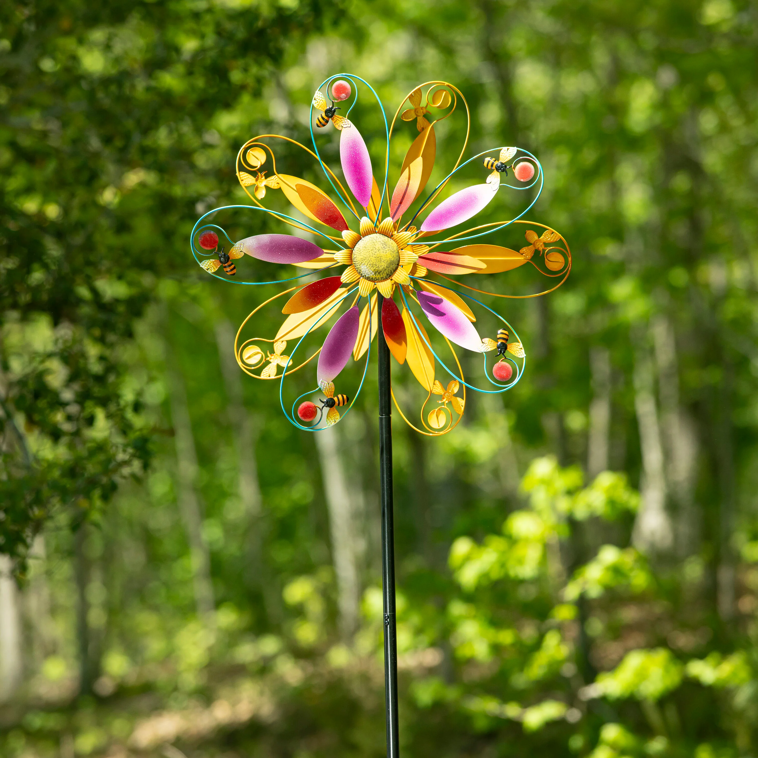 Enchanted Blossom Wind Spinner 74"H - Image 4