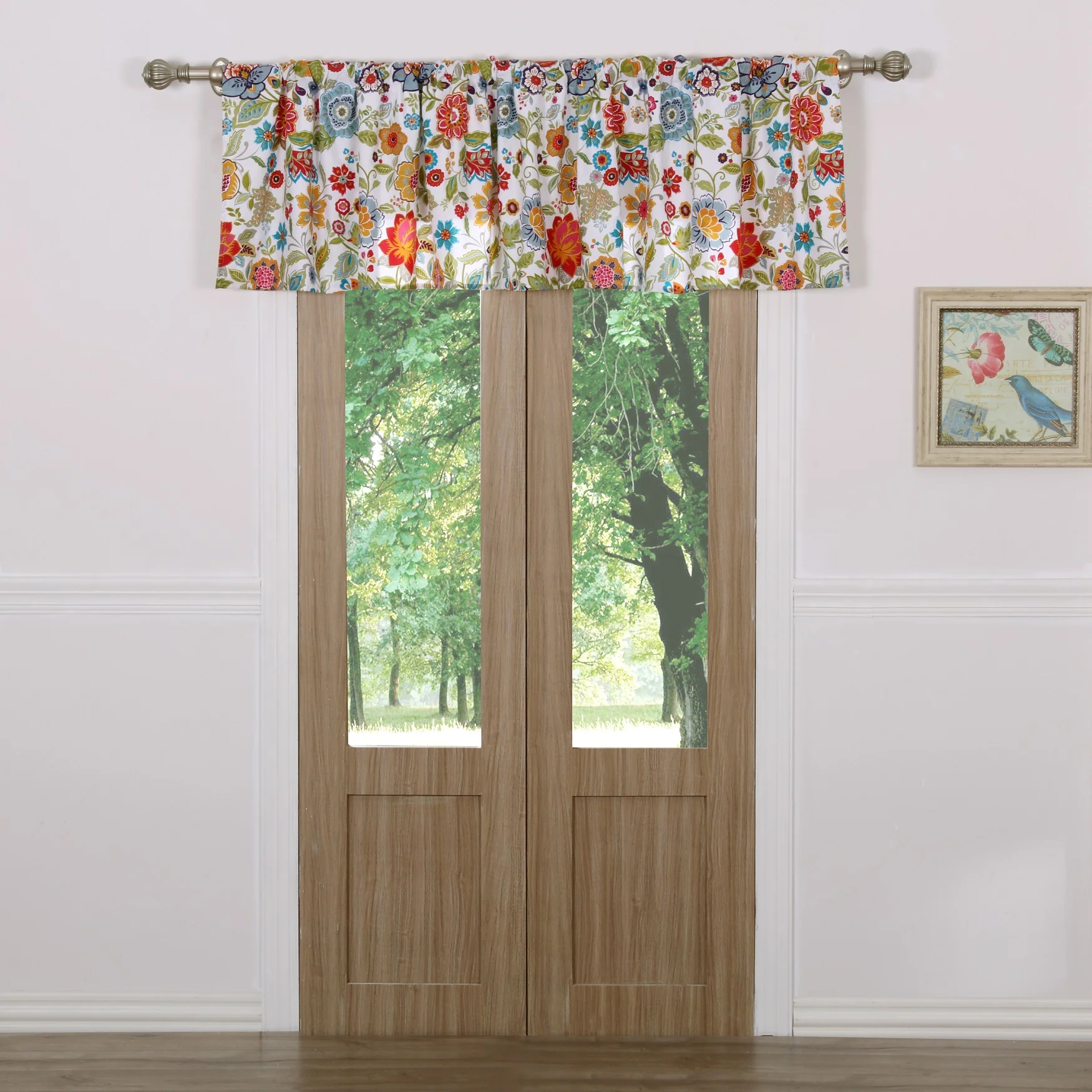 Astoria White Curtain and Valance - Image 2