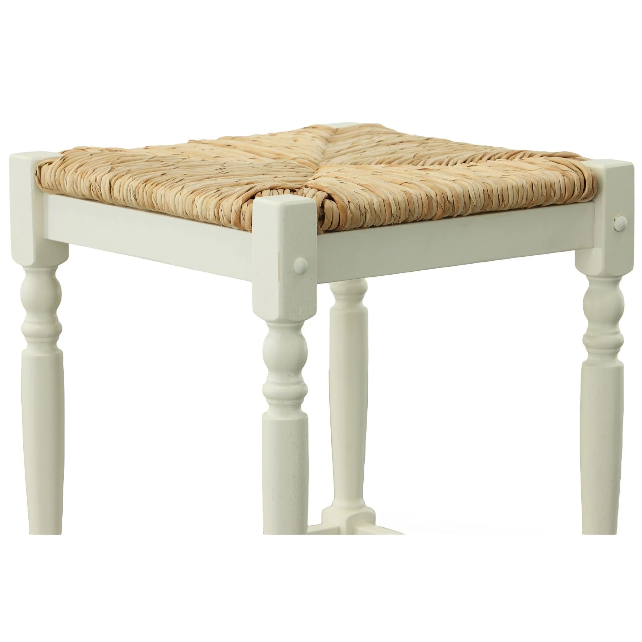 Hawthorne Barstool, Antique White, 29" - Image 3