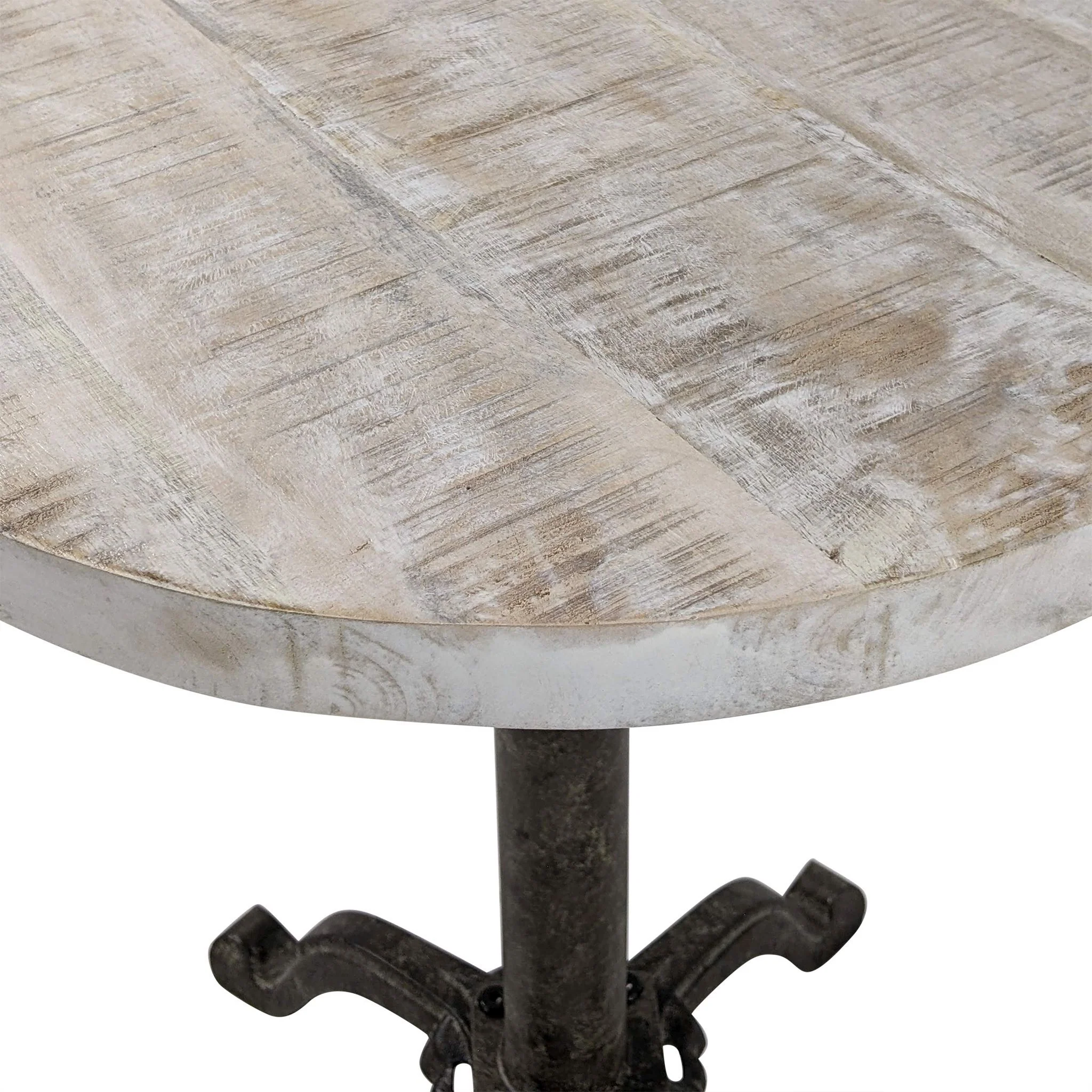 Colton Adjustable Vintage Table, Natural Driftwood Top - Image 5