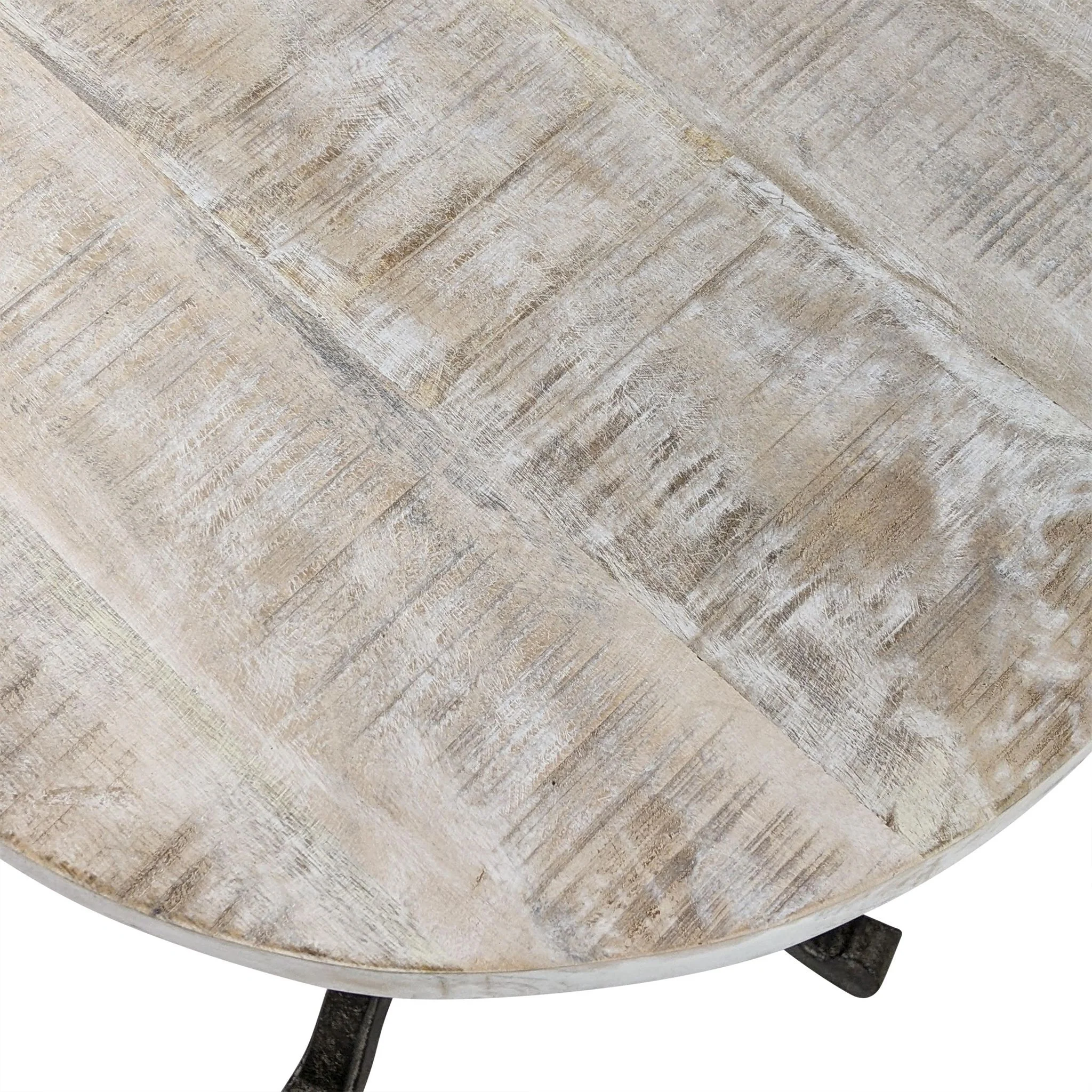 Colton Adjustable Vintage Table, Natural Driftwood Top - Image 6