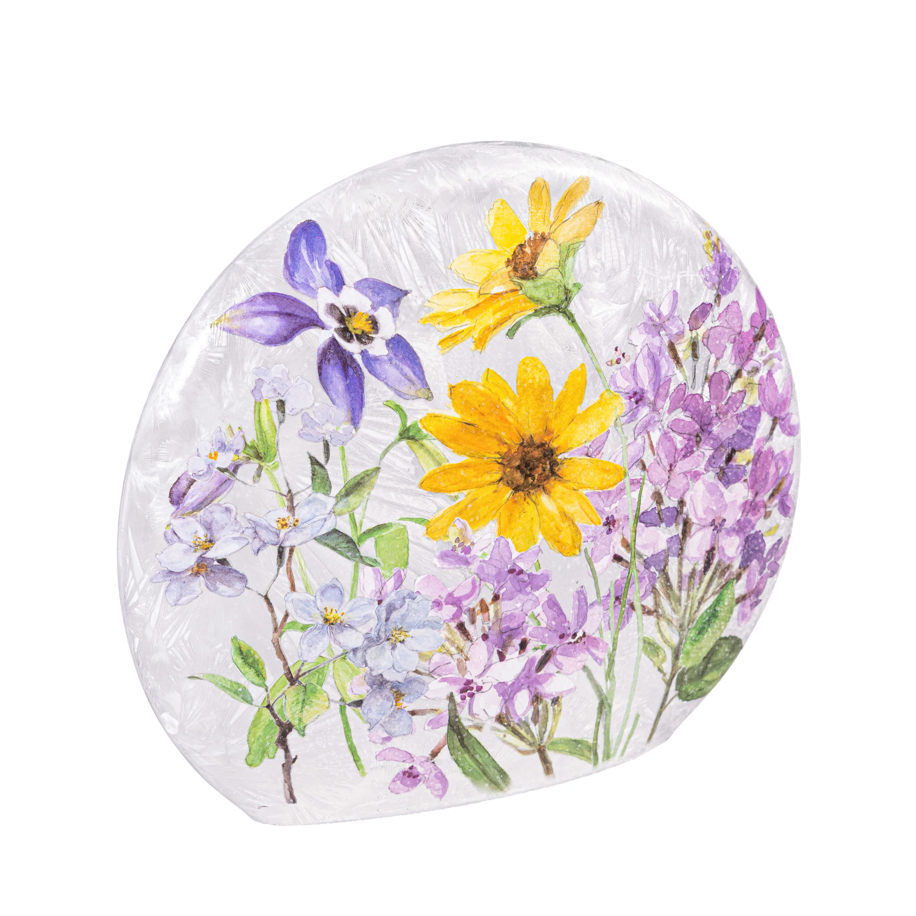 Gingham Florals Lighted Orb - Image 3