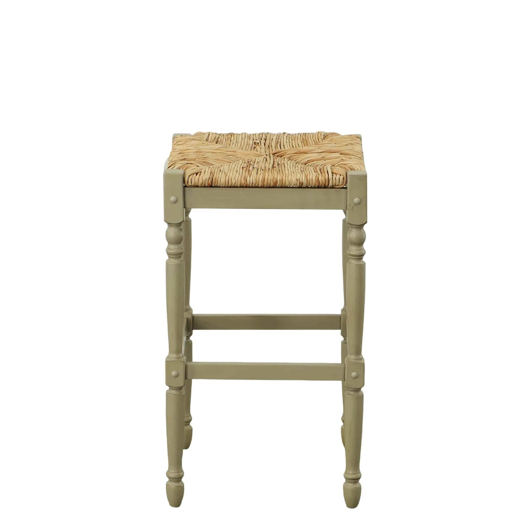 Hawthorne Barstool, Weathered Gray, 29" - Image 3
