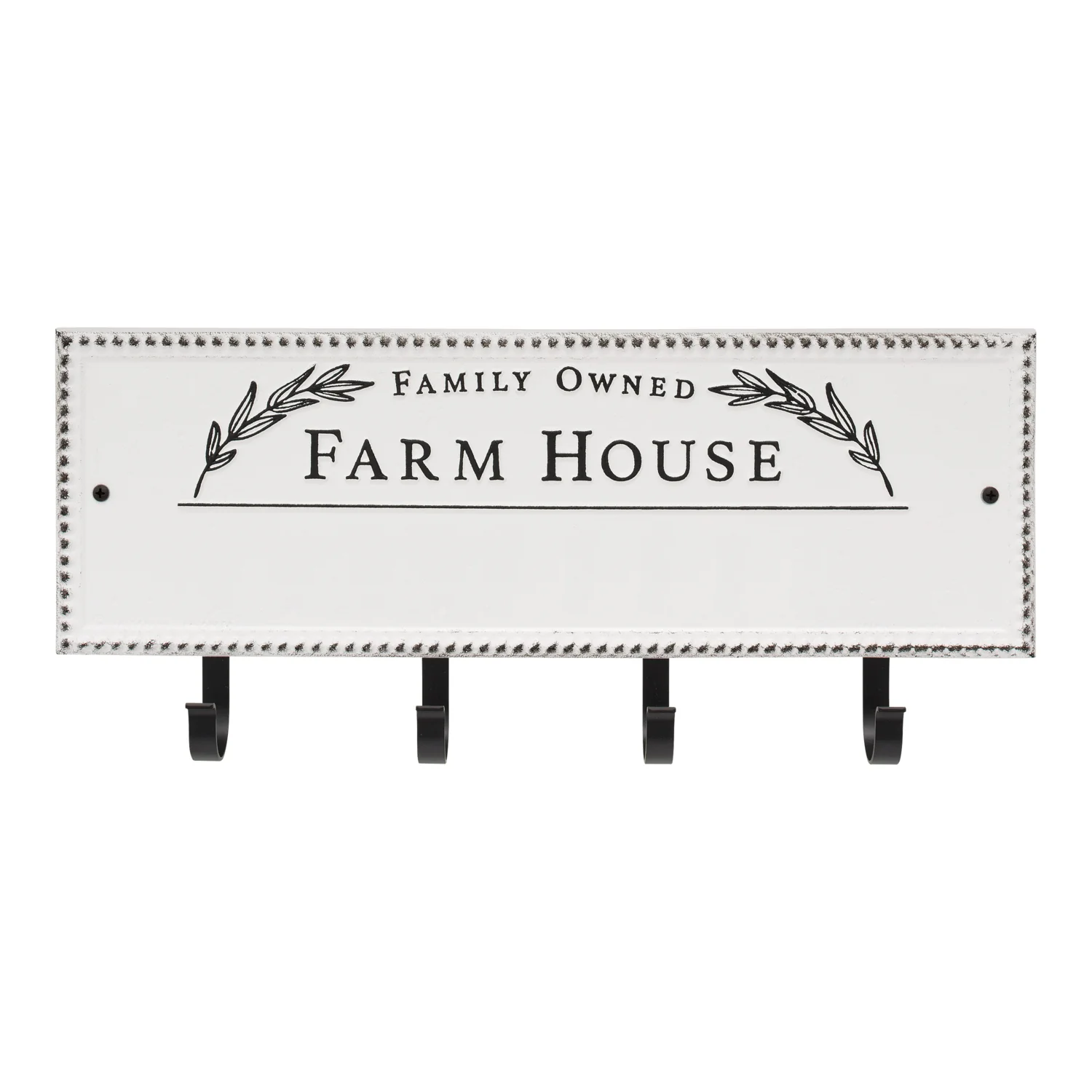 Family Owned Farm House Beaded Rectangle Personalized Hook Plaque - Image 65