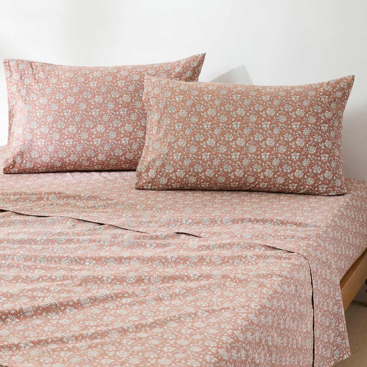 Zara Floral Block Cotton Sheet Set - Image 58