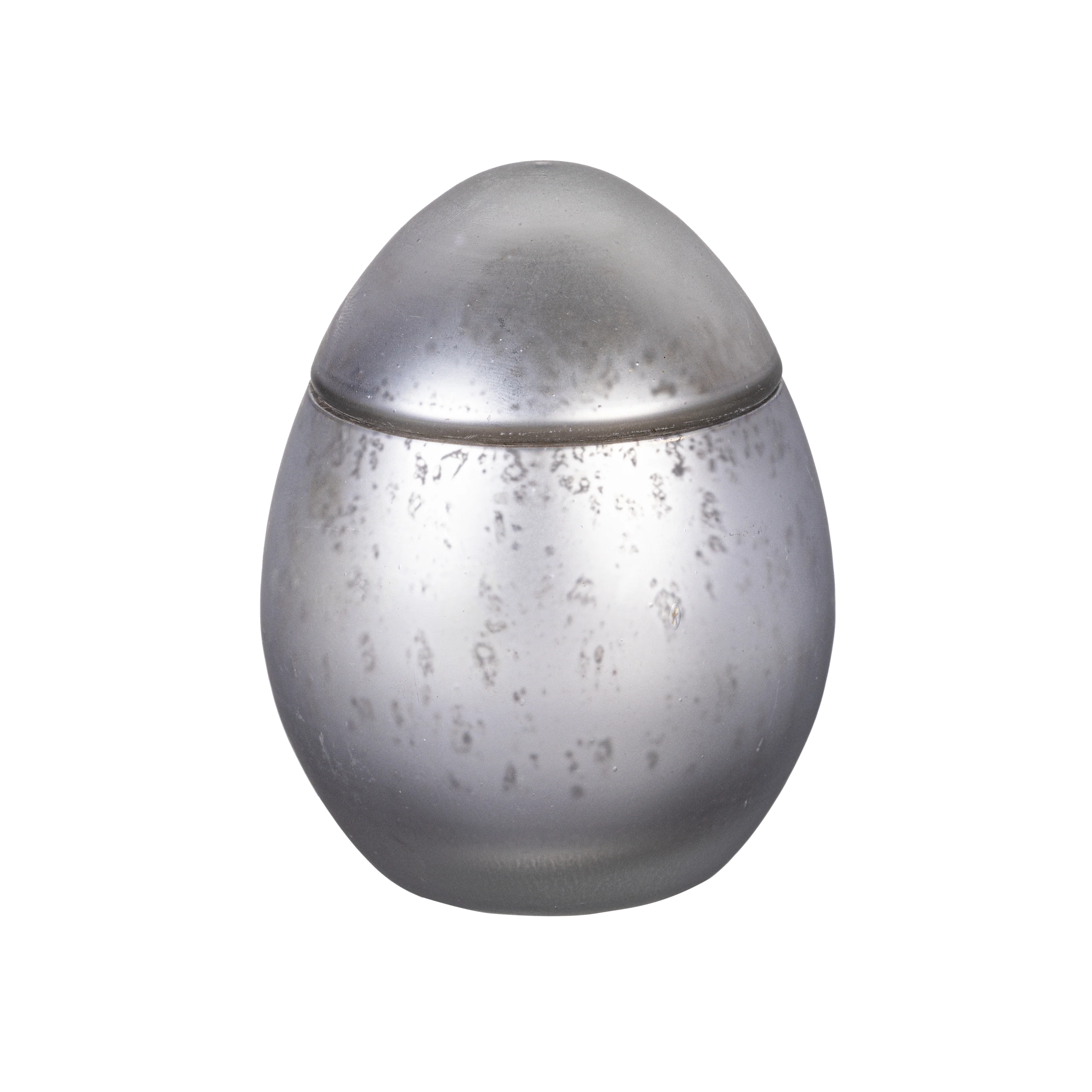 Egg Shape Mercury Glass Candle, Ancient Water - Image 3