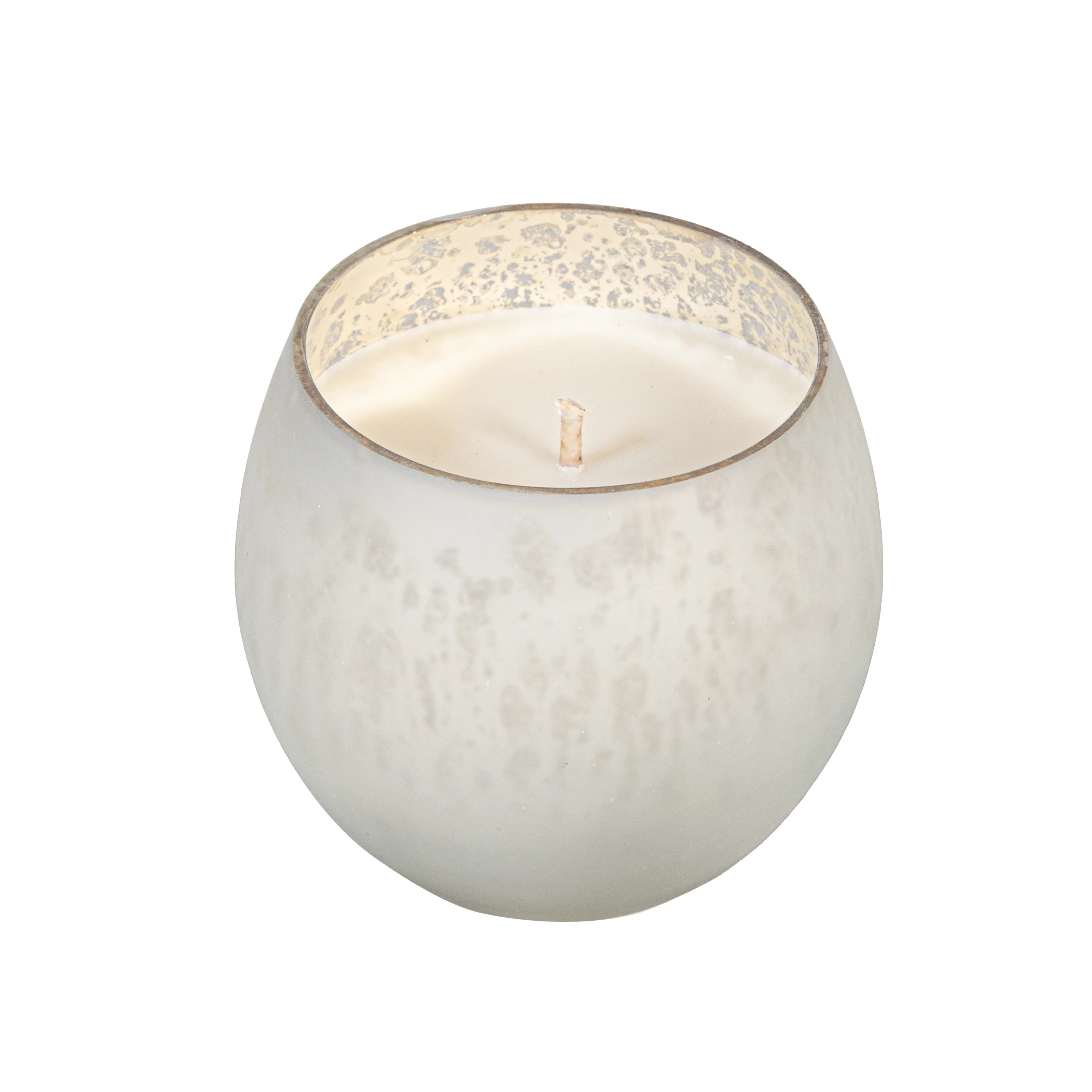 SDS HD 7oz Egg Mercury Glass Candle Bright White - Image 4