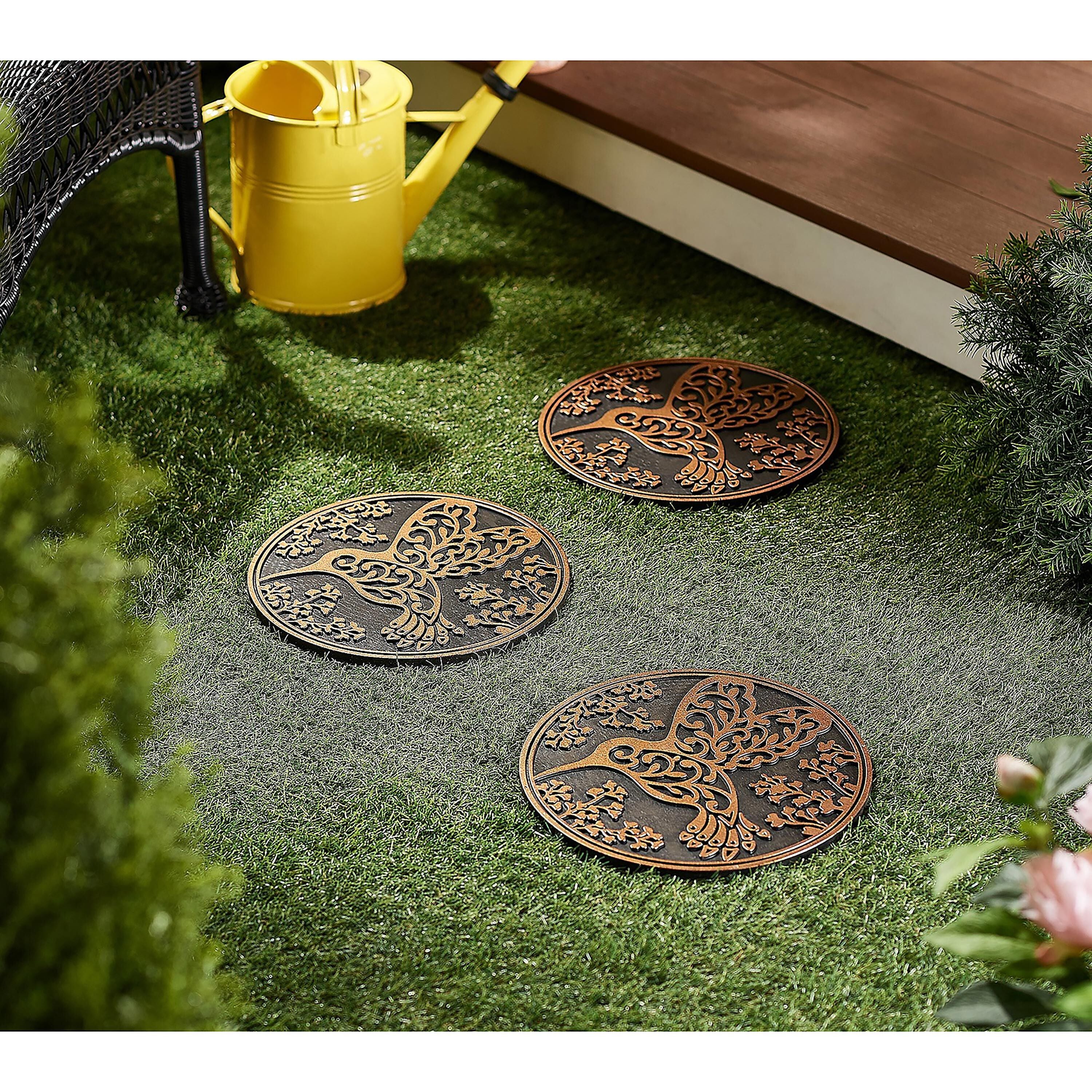 Recycled Rubber Stepping Stones, Set of 3 - Image 2